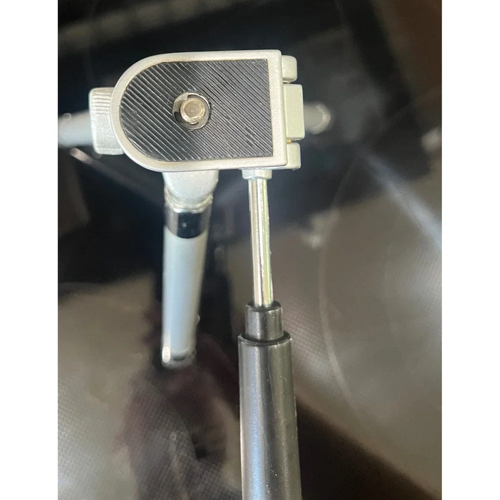 Silver Aluminum Tabletop Mini Tripod with 3-Way Pan Head and Handle